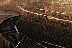 吴忠砼烟囱新建施工现场